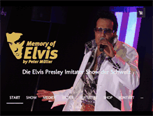 Tablet Screenshot of elvis-show.ch